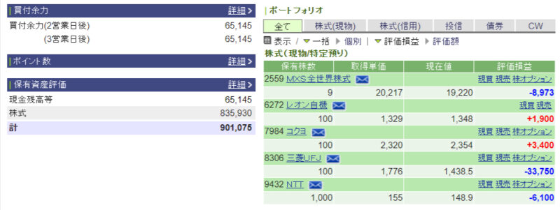 資産運用結果21：2024-08-13（日経+1,207円）