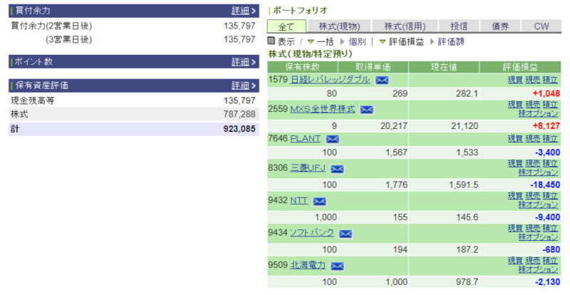 資産運用結果68：2024-10-22（日経-542円）