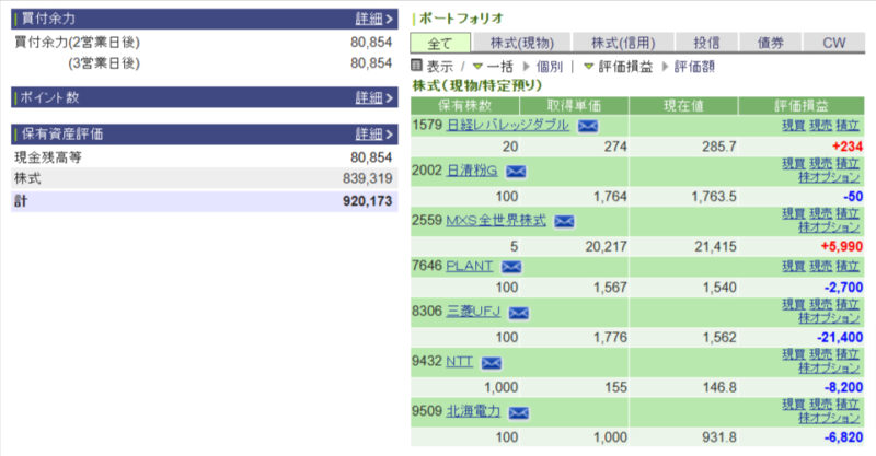 資産運用結果72：2024-10-28（日経+691円） 