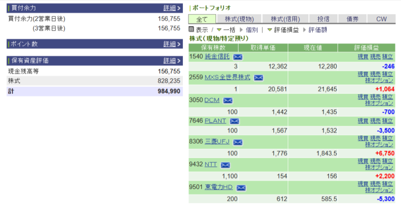 資産運用結果86：2024-11-19（日経-円）