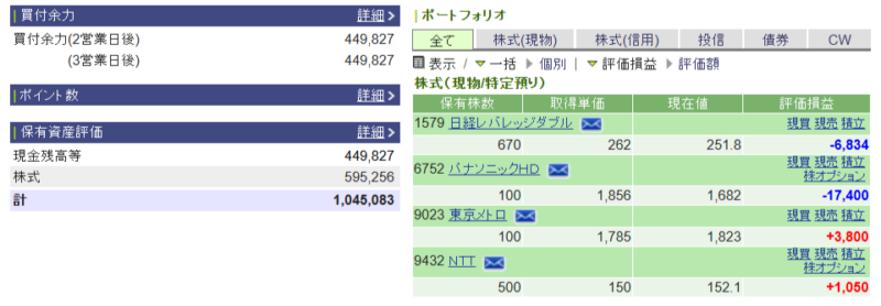 資産運用結果196:2025-05-07