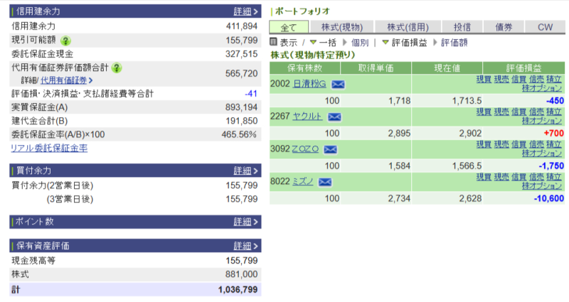 資産運用結果219:2025-06-09(日経+ 円)