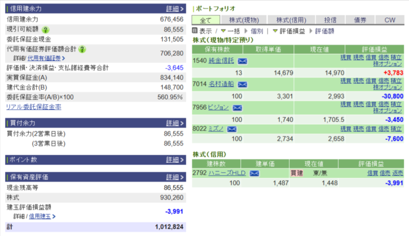資産運用結果247：2025-07-17