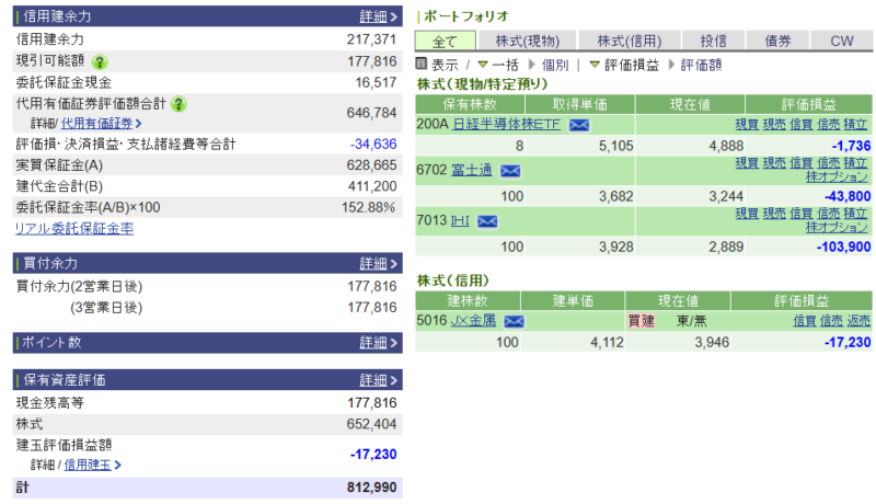資産運用結果493：2026-07-23