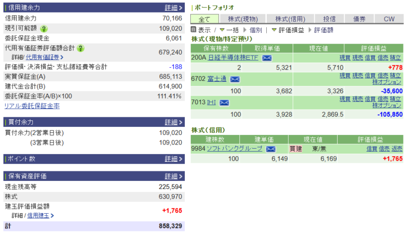 資産運用結果480：2026-07-03