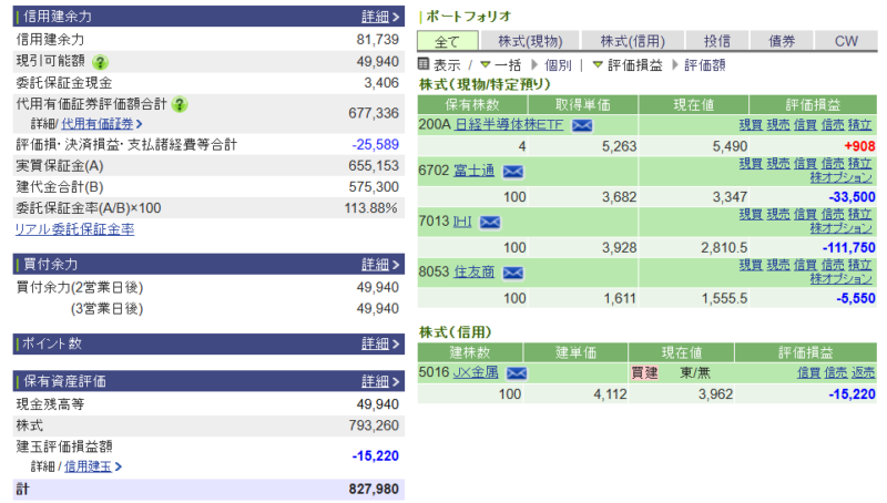 資産運用結果485：2026-07-10